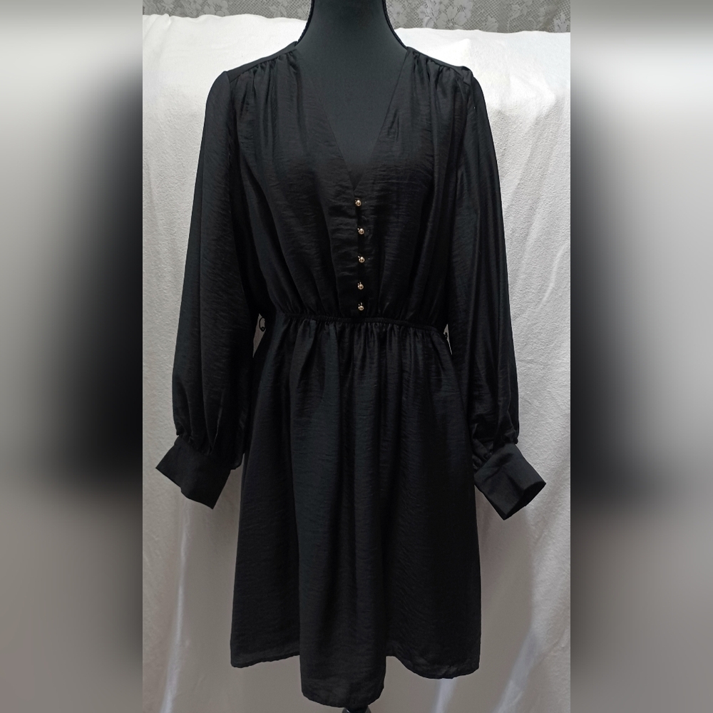 NWT H&M Black Long Sleeve Dress Size Small